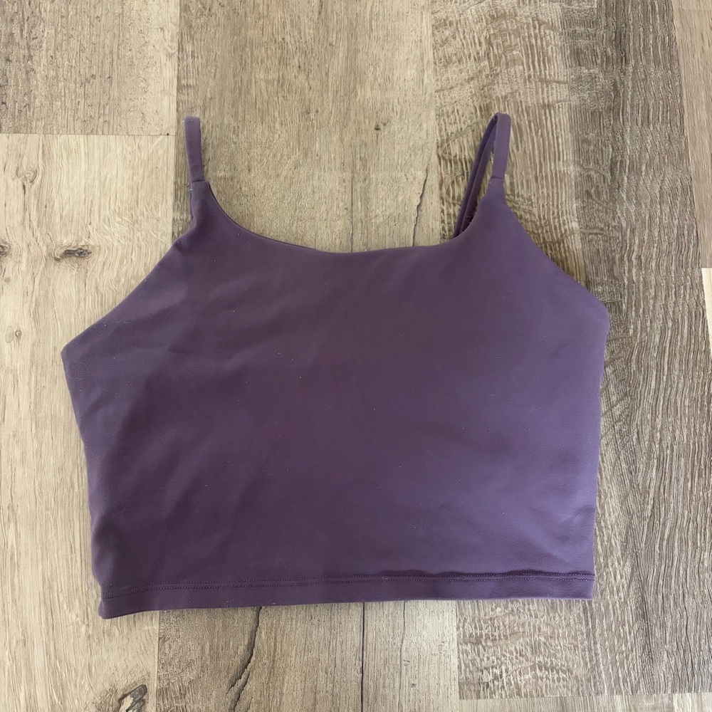 Pink Lily Plum Crop Active Tank